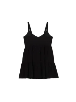 Cropp Sukienki, Kombinezony*Czarna sukienka na ramiączkach czarny