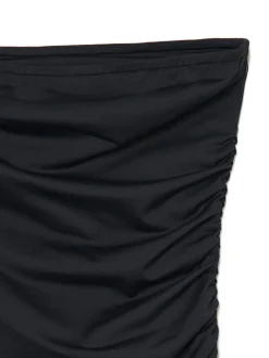 Cropp Sukienki, Kombinezony*Czarna sukienka z ozdobnym marszczeniem czarny