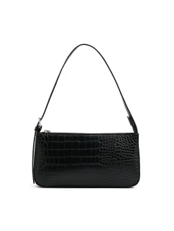 Cropp Torby, Plecaki*Czarna torebka z imitacji skóry czarny