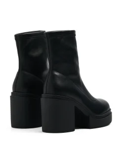 Cropp Botki, Trzewiki*Czarne botki na słupku czarny