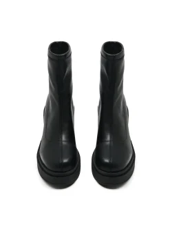 Cropp Botki, Trzewiki*Czarne botki na słupku czarny