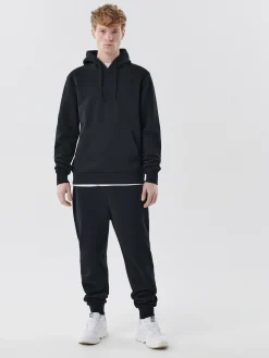 Cropp Spodnie*Czarne dresowe joggery regular czarny