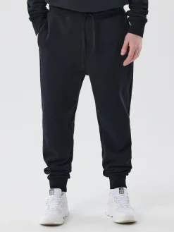 Cropp Spodnie*Czarne dresowe joggery regular czarny