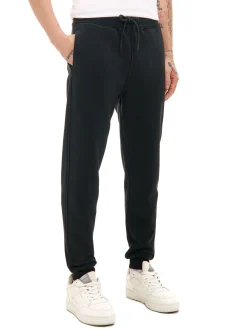 Cropp Spodnie|Sety*Czarne dresowe joggery regular czarny