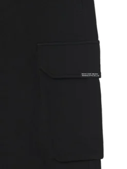 Cropp Spodnie*Czarne dresowe joggery z kieszeniami czarny