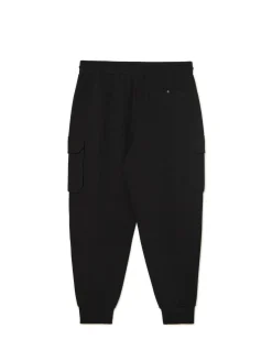 Cropp Spodnie*Czarne dresowe joggery z kieszeniami czarny