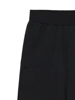 Cropp Spodnie*Czarne dresowe joggery z nadrukiem czarny