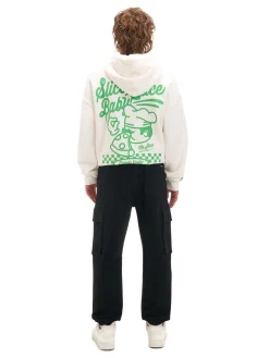 Cropp Jeansy*Czarne jeansowe joggery czarny