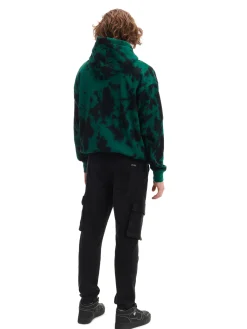 Cropp Jeansy*Czarne jeansowe joggery cargo czarny