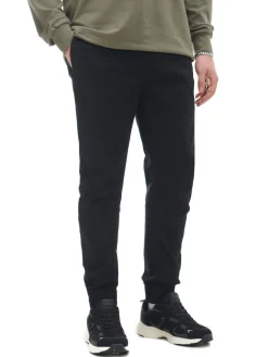 Cropp Jeansy*Czarne jeansowe joggery chino czarny