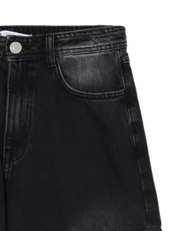 Cropp Jeansy*Czarne jeansy baggy czarny