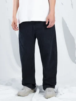 Cropp Jeansy|Baggy*Czarne jeansy baggy czarny