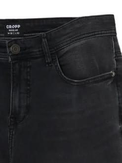 Cropp Jeansy*Czarne jeansy regular szary