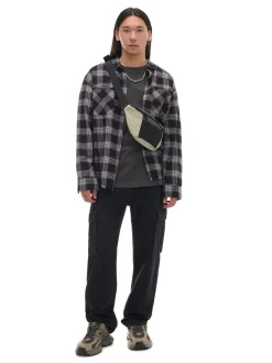 Cropp Jeansy*Czarne jeansy relaxed czarny