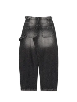 Cropp Jeansy*Czarne jeansy skater czarny