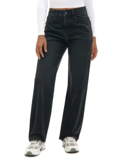 Cropp Jeansy*Czarne jeansy straight PETITE czarny