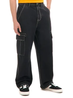 Cropp Jeansy|Baggy*Czarne jeansy super baggy czarny