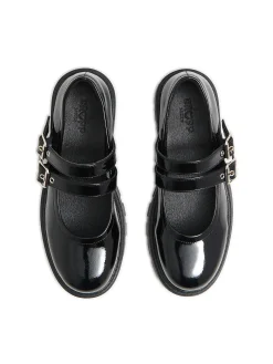 Cropp Półbuty*Czarne lakierowane półbuty Mary Jane czarny