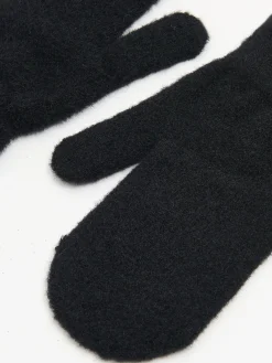 Cropp Rękawiczki*Czarne rękawiczki jednopalczaste czarny