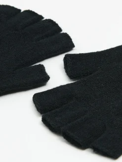 Cropp Rękawiczki*Czarne rękawiczki mitenki czarny