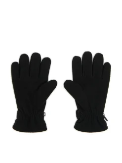 Cropp Rękawiczki|Basic*Czarne rękawiczki z karabińczykiem czarny