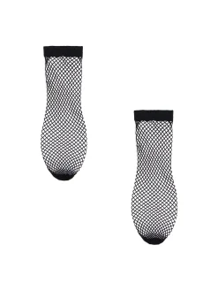 Cropp Skarpety, Rajstopy*Czarne skarpetki kabaretki 2 pack czarny