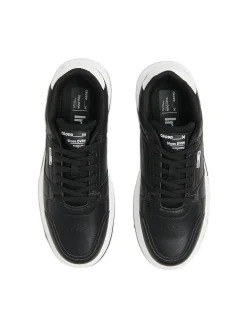 Cropp Sneakersy*Czarne sneakersy z białymi elementami czarny