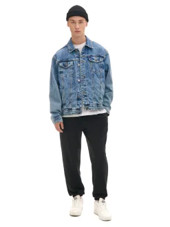 Cropp Spodnie*Czarne spodnie dresowe joggery basic czarny