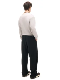 Cropp Spodnie*Czarne spodnie dresowe z zatrzaskami czarny