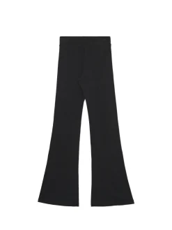 Cropp Spodnie*Czarne spodnie flare czarny