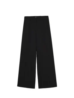 Cropp Spodnie*Czarne spodnie tailoring czarny