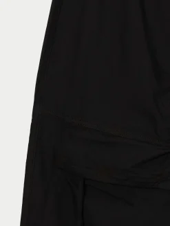 Cropp Spodnie*Czarne spodnie z kieszeniami cargo czarny