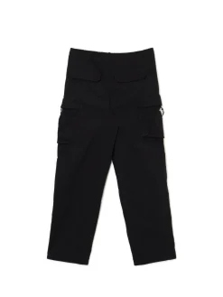 Cropp Spodnie*Czarne spodnie z regulacją czarny