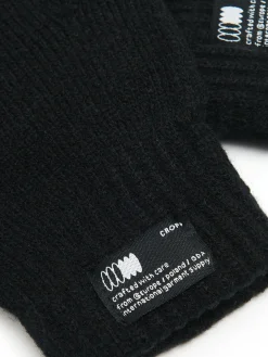 Cropp Rękawiczki|Basic*Czarne zimowe rękawiczki czarny