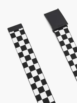 Cropp Paski*Czarno- pasek do spodni biały