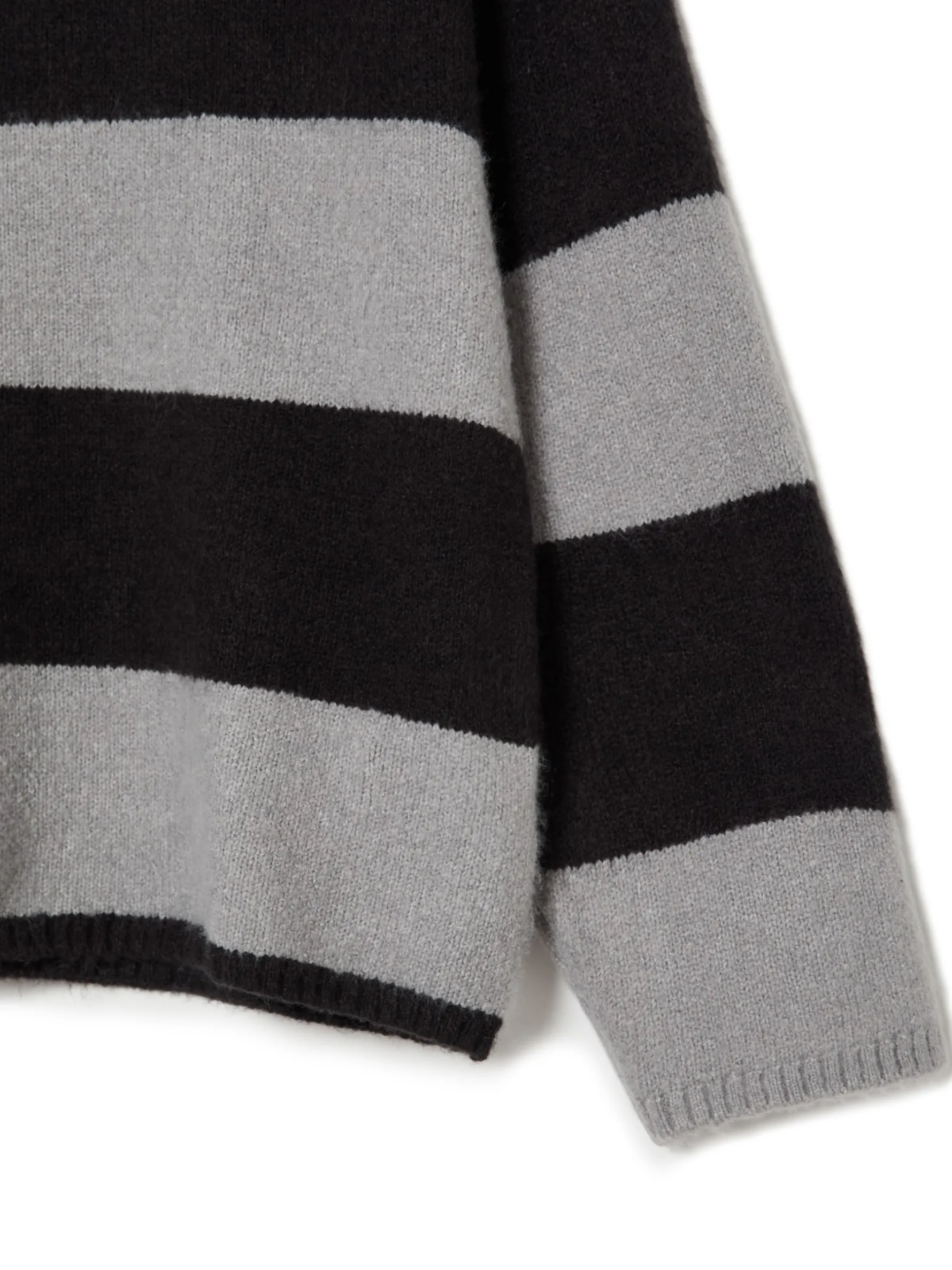 Cropp Swetry*Czarno-szary sweter w paski czarny