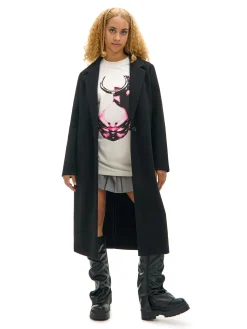 Cropp Kurtki, Płaszcze*długi płaszcz czarny