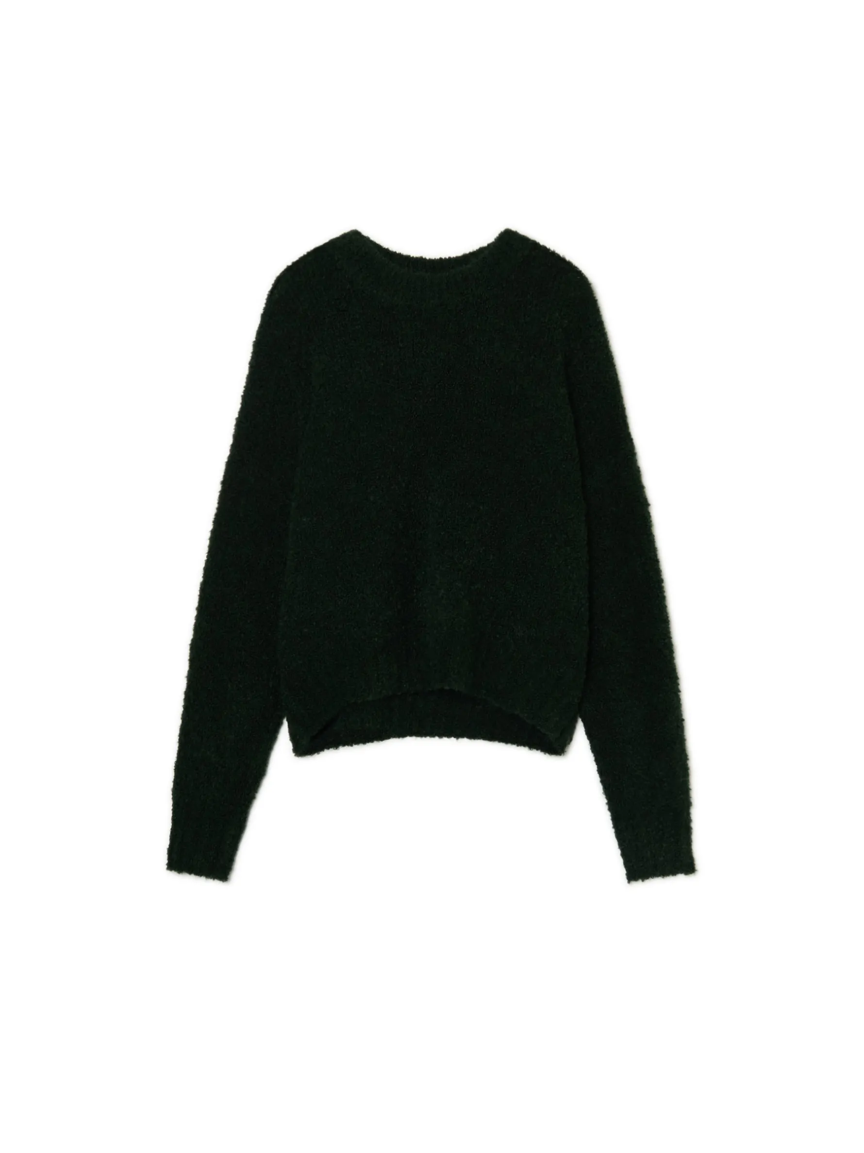 Cropp Swetry*Czarny gładki sweter zielony