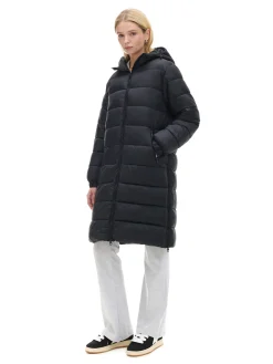 Cropp Kurtki, Płaszcze*płaszcz puffer z kapturem czarny