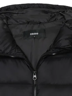 Cropp Kurtki, Płaszcze*płaszcz puffer z kapturem czarny