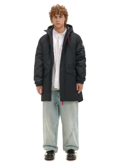 Cropp Kurtki Zimowe|Kurtki, Płaszcze*płaszcz z kapturem czarny