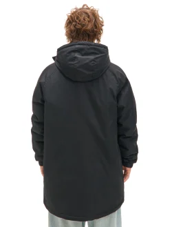 Cropp Kurtki Zimowe|Kurtki, Płaszcze*płaszcz z kapturem czarny