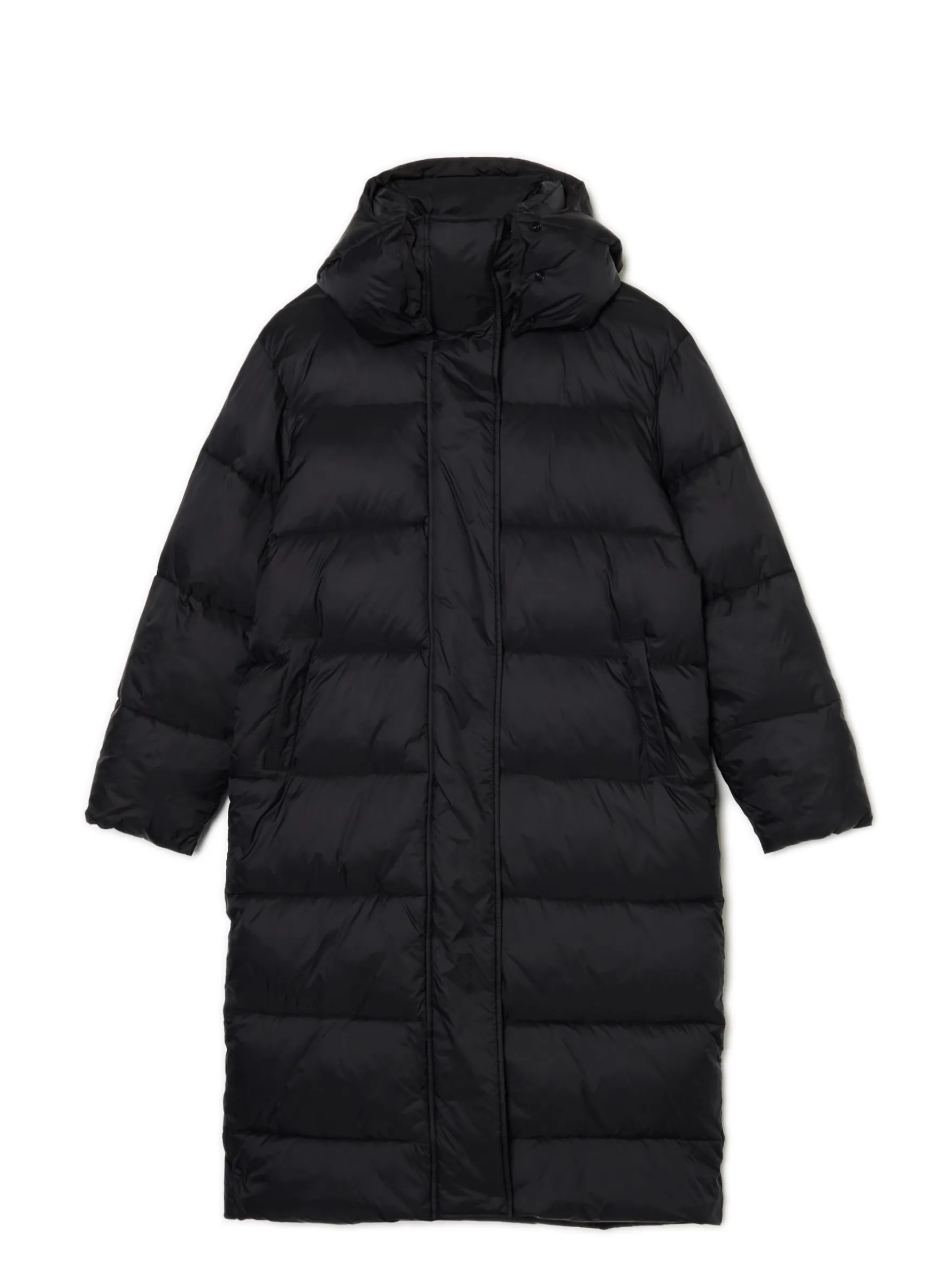 Cropp Kurtki, Płaszcze*pikowany płaszcz z kapturem czarny