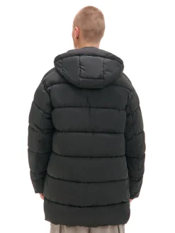 Cropp Kurtki Zimowe|Kurtki, Płaszcze*pikowany płaszcz z kapturem czarny