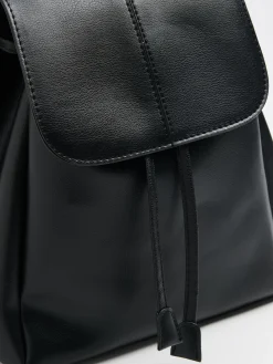 Cropp Torby, Plecaki*plecak worek z imitacji skóry czarny