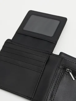 Cropp Portfele*portfel z imitacji skóry czarny