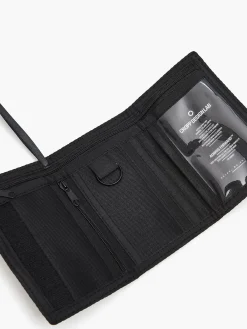 Cropp Portfele|Basic*Czarny portfel z nadrukami biały