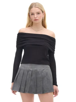 Cropp Swetry*sweter typu carmen czarny