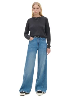 Cropp Swetry*sweter z efektem sprania czarny