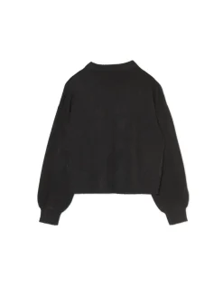 Cropp Swetry*sweter z kontrastowym nadrukiem czarny